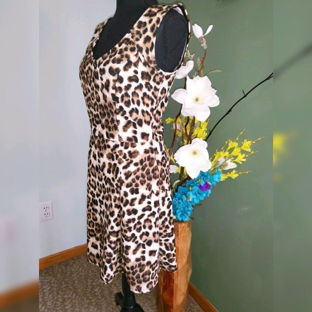 Charming Charlie Animal Print Dress - Size Small